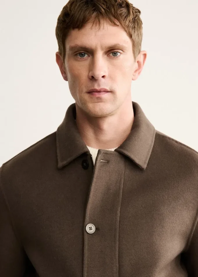 Ręcznie robiona wełniana kurtka z kieszeniami Ręcznie robiona wełniana kurtka z kieszeniami