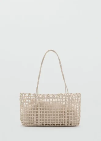 Średniej wielkości pleciona torba na ramię