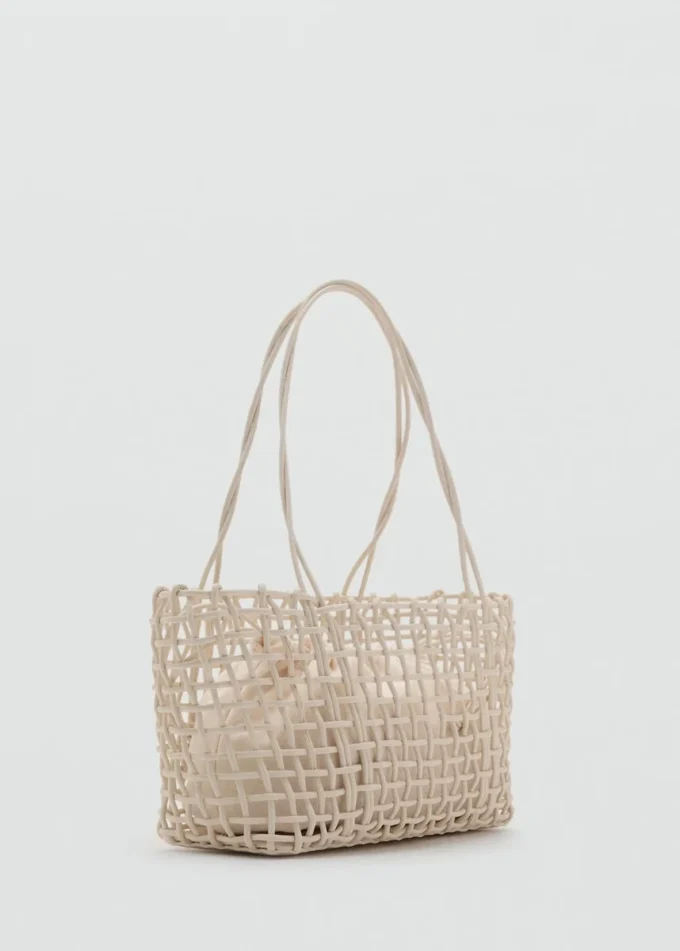 Średniej wielkości pleciona torba na ramię Średniej wielkości pleciona torba na ramię