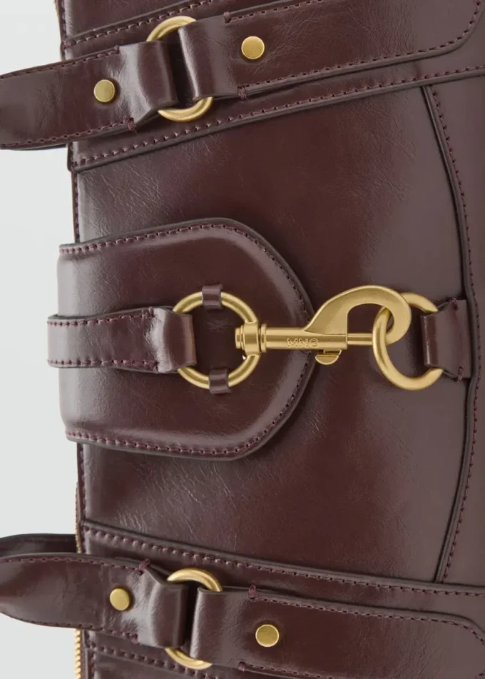 Średniej wielkości torba na ramię z karabińczykiem Średniej wielkości torba na ramię z karabińczykiem