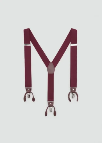 Regulowane elastyczne ramiączka z detalami ze skóry