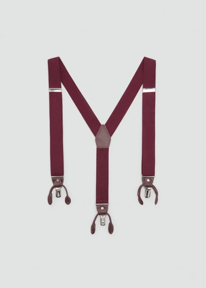 Regulowane elastyczne ramiączka z detalami ze skóry