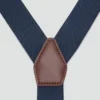 Regulowane elastyczne ramiączka z detalami ze skóry