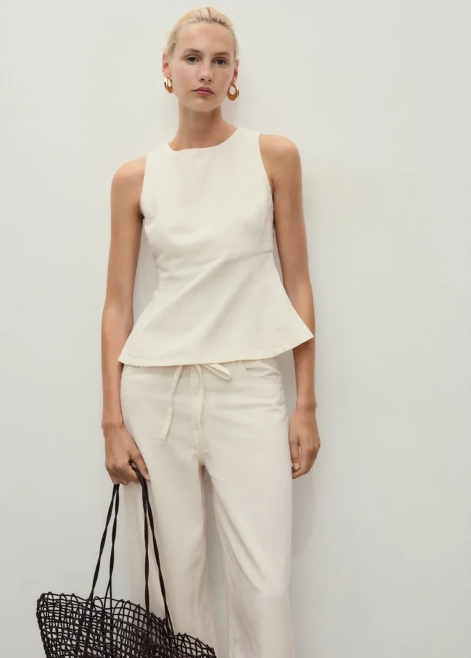 Rozkloszowana bluzka z dżinsu Rozkloszowana bluzka z dżinsu