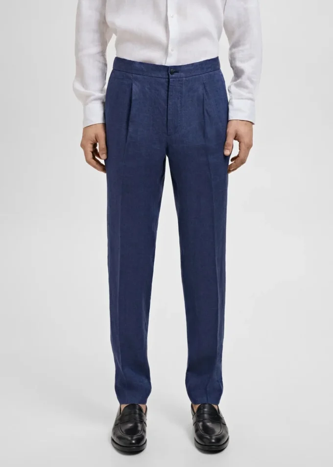 Salerno 100% lniane spodnie slim fit Salerno 100% lniane spodnie slim fit