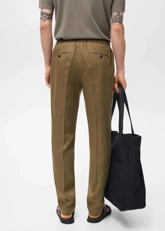 Salerno 100% lniane spodnie slim fit Salerno 100% lniane spodnie slim fit