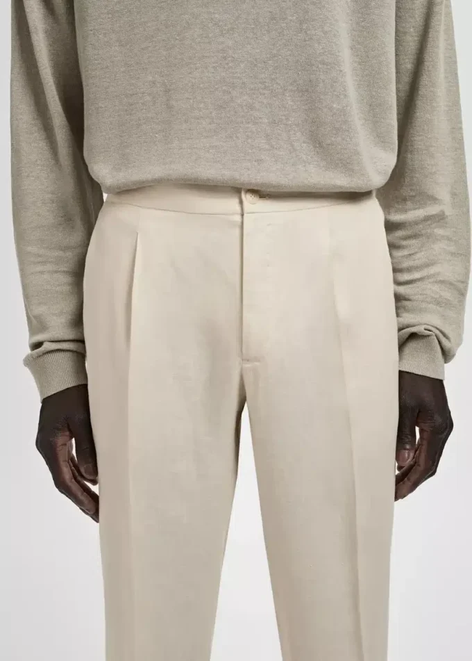 Salerno 100% lniane spodnie slim fit Salerno 100% lniane spodnie slim fit