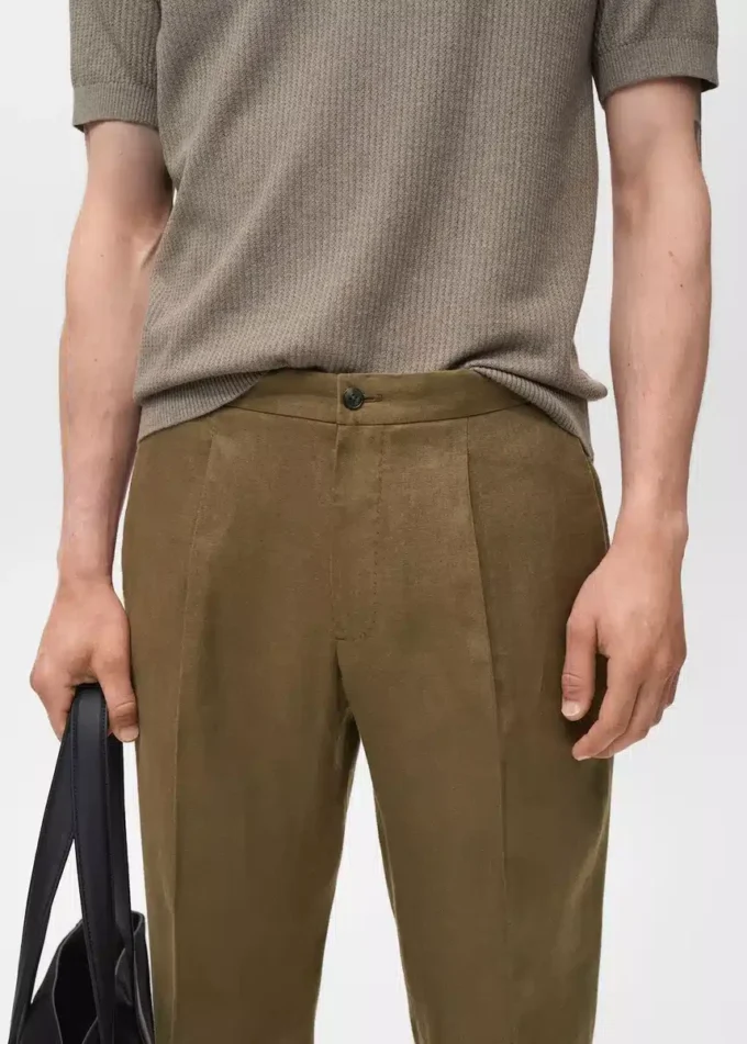 Salerno 100% lniane spodnie slim fit Salerno 100% lniane spodnie slim fit