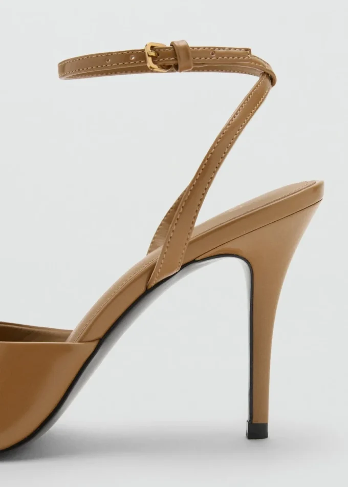 Sandały na obcasie z mankietem w kostce Sandały na obcasie z mankietem w kostce