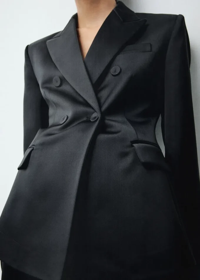 Satynowa marynarka Satynowa marynarka