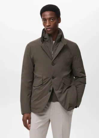 Składana, wodoodporna, pikowana kurtka Thermolite®. Składana, wodoodporna, pikowana kurtka Thermolite®.