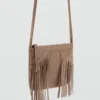 Skórzana torebka z frędzlami Skórzana torebka z frędzlami