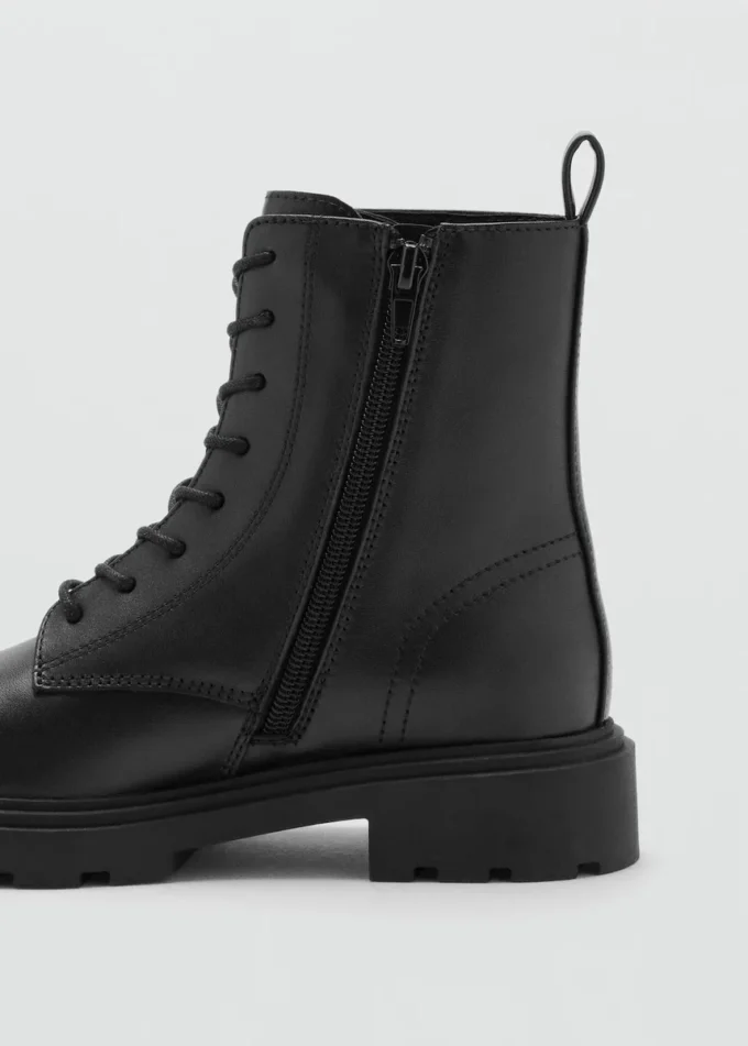 Skórzane botki sznurowane Skórzane botki sznurowane