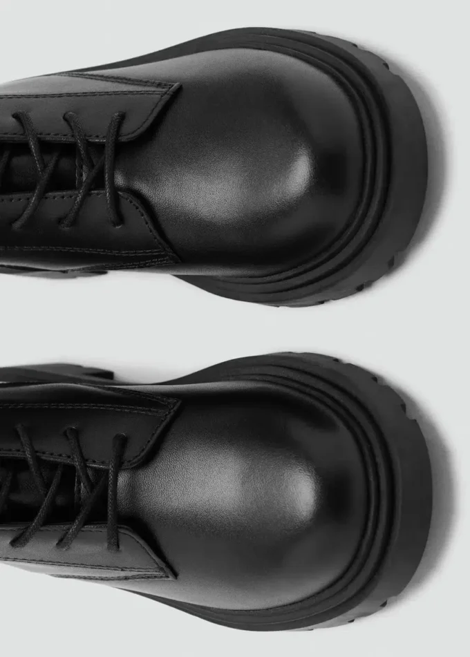 Skórzane botki sznurowane Skórzane botki sznurowane