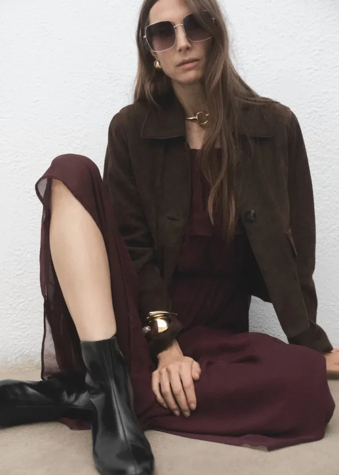 Skórzane botki zapinane na zamek błyskawiczny Skórzane botki zapinane na zamek błyskawiczny