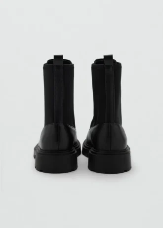 Skórzane botki zapinane na zamek błyskawiczny