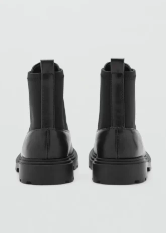 Skórzane botki zapinane na zamek błyskawiczny