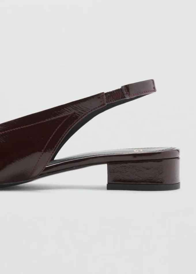 Skórzane buty na grubym obcasie Skórzane buty na grubym obcasie