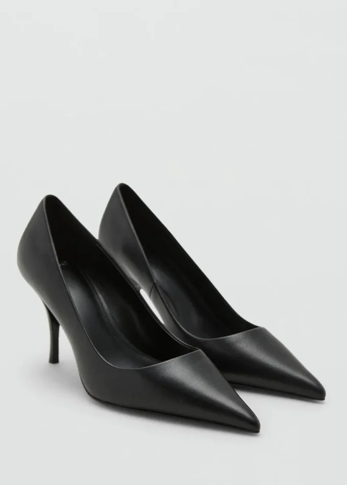 Skórzane buty na obcasie Skórzane buty na obcasie