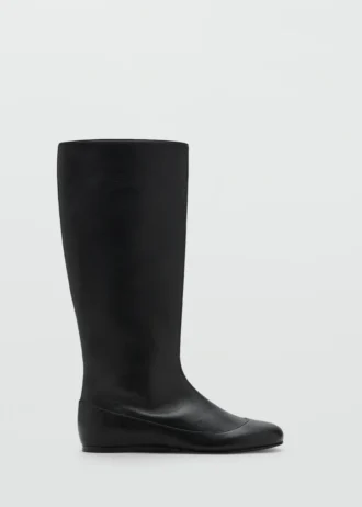 Skórzane buty o łączonym wzorze