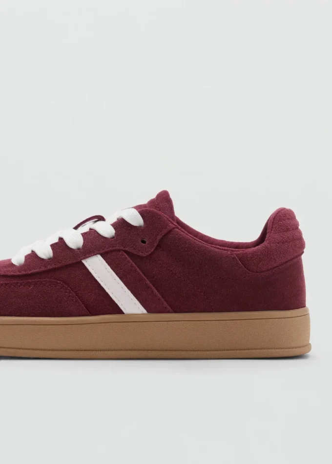 Skórzane sneakersy z mieszanych materiałów Skórzane sneakersy z mieszanych materiałów