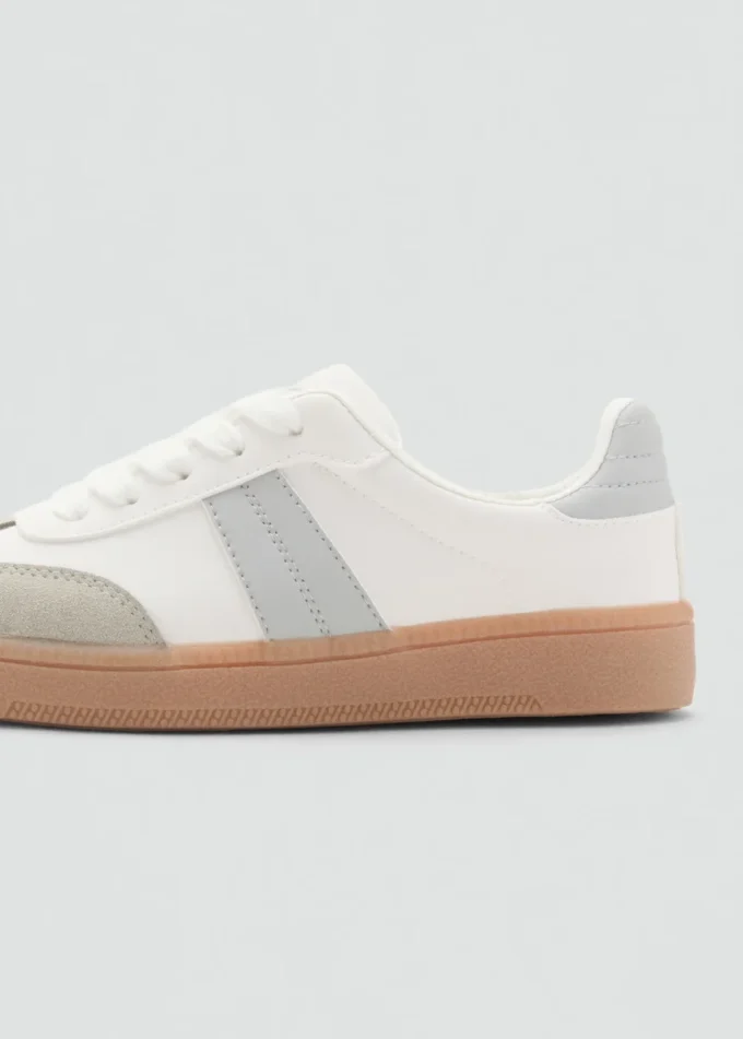 Skórzane sneakersy z mieszanych materiałów Skórzane sneakersy z mieszanych materiałów