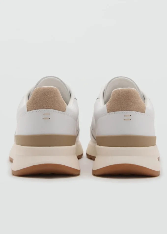 Skórzane sneakersy z mieszanych materiałów Skórzane sneakersy z mieszanych materiałów