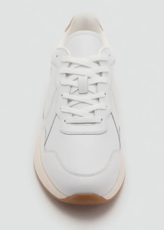 Skórzane sneakersy z mieszanych materiałów Skórzane sneakersy z mieszanych materiałów