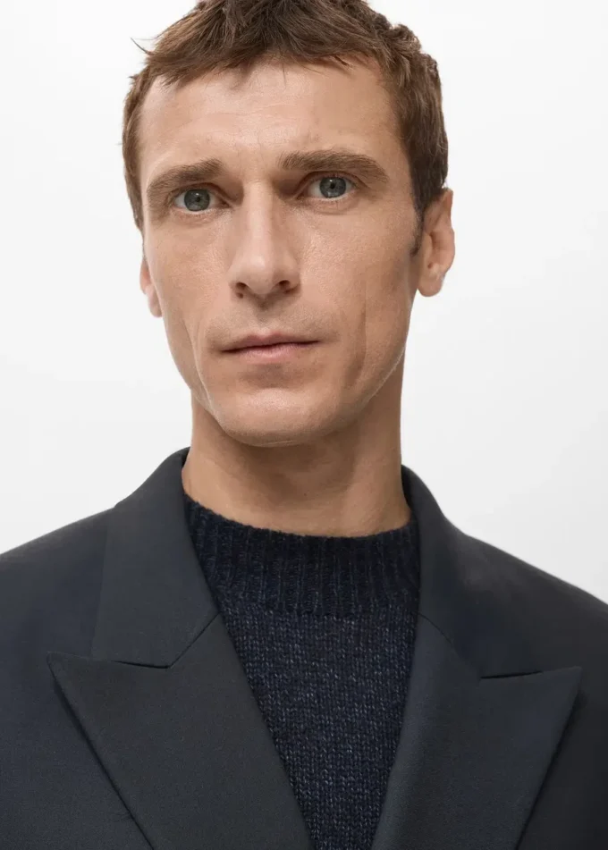 Slim fit dwurzędowa marynarka garniturowa Boston Slim fit dwurzędowa marynarka garniturowa Boston