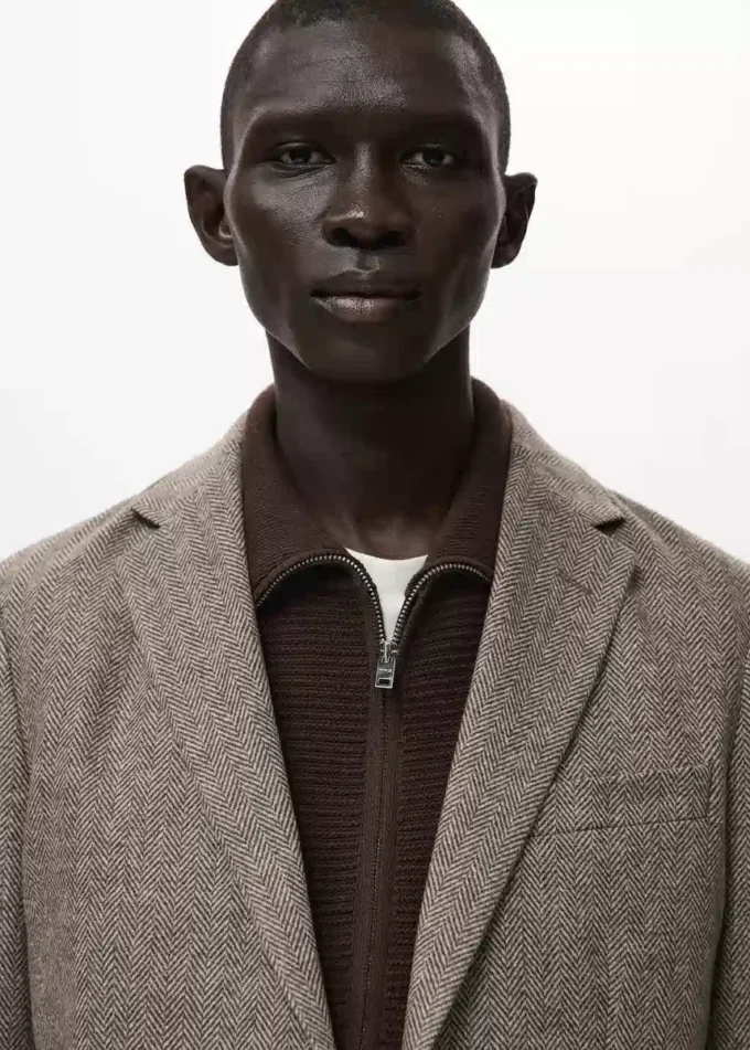 Slim fit marynarka z mieszanki wełny Slim fit marynarka z mieszanki wełny