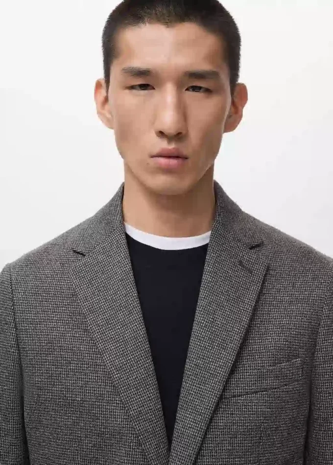 Slim fit marynarka z mikrostrukturą Slim fit marynarka z mikrostrukturą