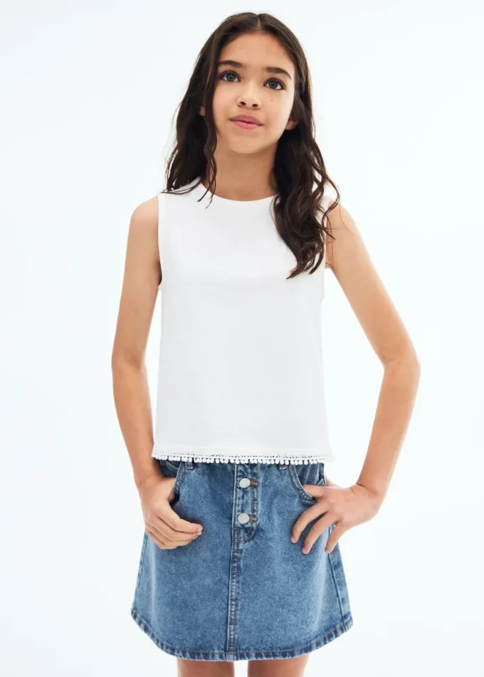 Spódnica jeansowa typu paperbag Spódnica jeansowa typu paperbag