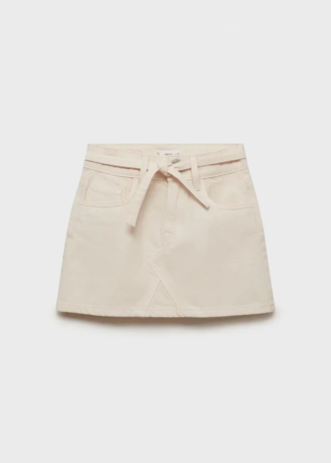 Spódnica jeansowa z kokardą Spódnica jeansowa z kokardą