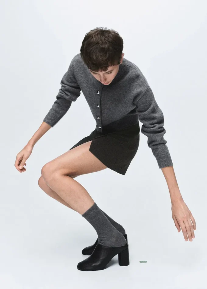 Spódnica kopertowa w kratę Spódnica kopertowa w kratę