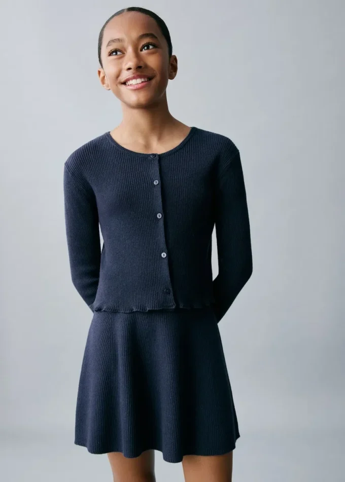 Spódnica z dzianiny warkoczowej Spódnica z dzianiny warkoczowej