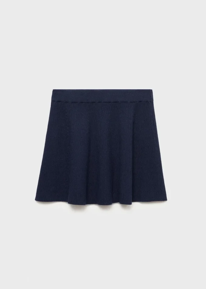 Spódnica z dzianiny warkoczowej Spódnica z dzianiny warkoczowej