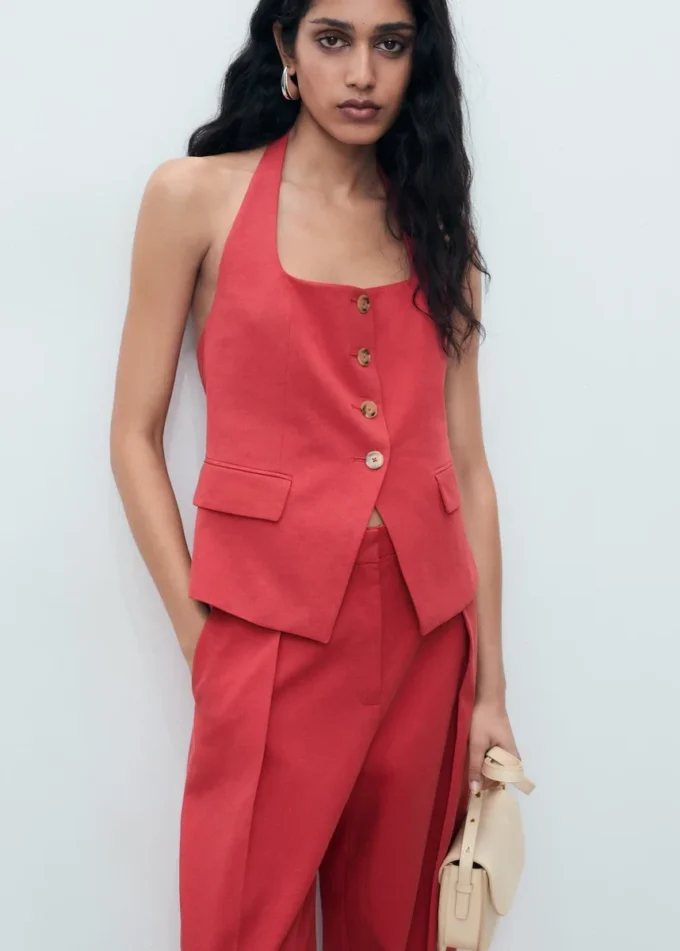 Spodnie balonowe z mieszanki lnu Spodnie balonowe z mieszanki lnu