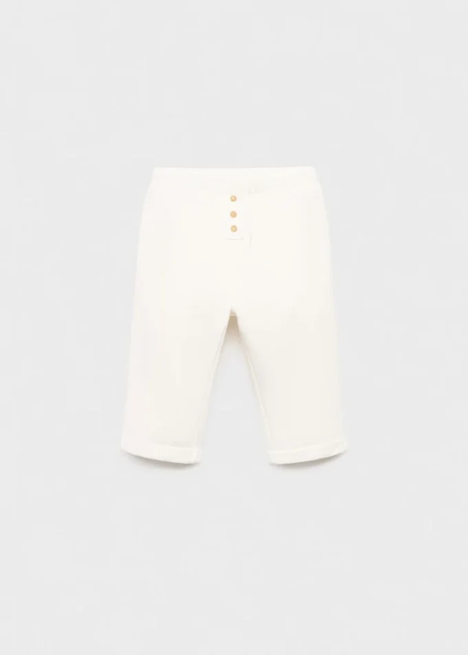 Spodnie bawełniane z guzikami Spodnie bawełniane z guzikami