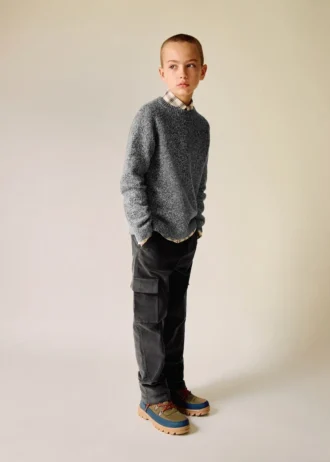 Spodnie cargo z sztruksu