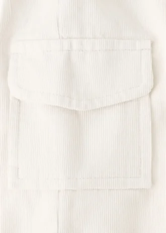 Spodnie cargo z sztruksu