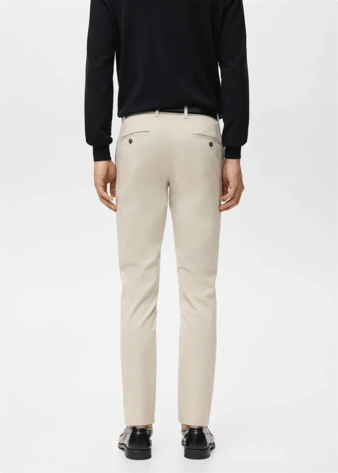 Spodnie chino Barna o dopasowanym kroju Spodnie chino Barna o dopasowanym kroju
