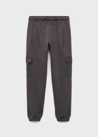 Spodnie dresowe cargo ze sznurkiem