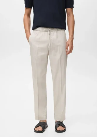 Spodnie dresowe z lyocellu i bawełny