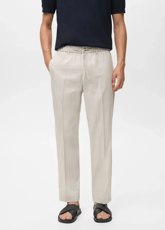 Spodnie dresowe z lyocellu i bawełny