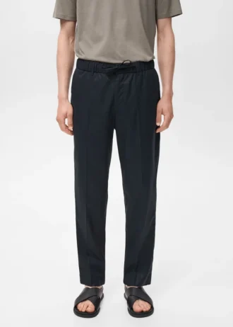 Spodnie dresowe z lyocellu i bawełny