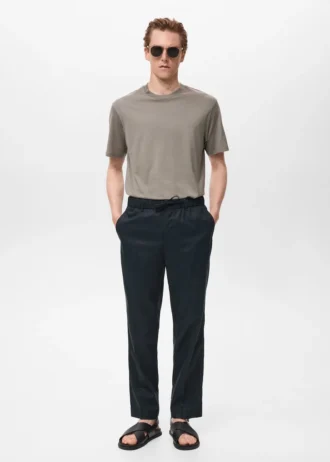 Spodnie dresowe z lyocellu i bawełny