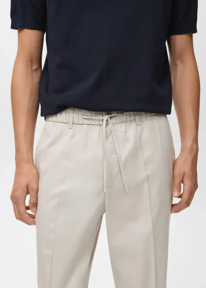 Spodnie dresowe z lyocellu i bawełny