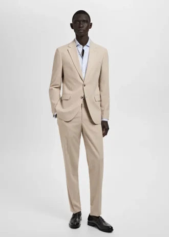 Spodnie garniturowe o dopasowanym kroju