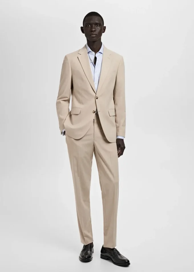 Spodnie garniturowe o dopasowanym kroju Spodnie garniturowe o dopasowanym kroju