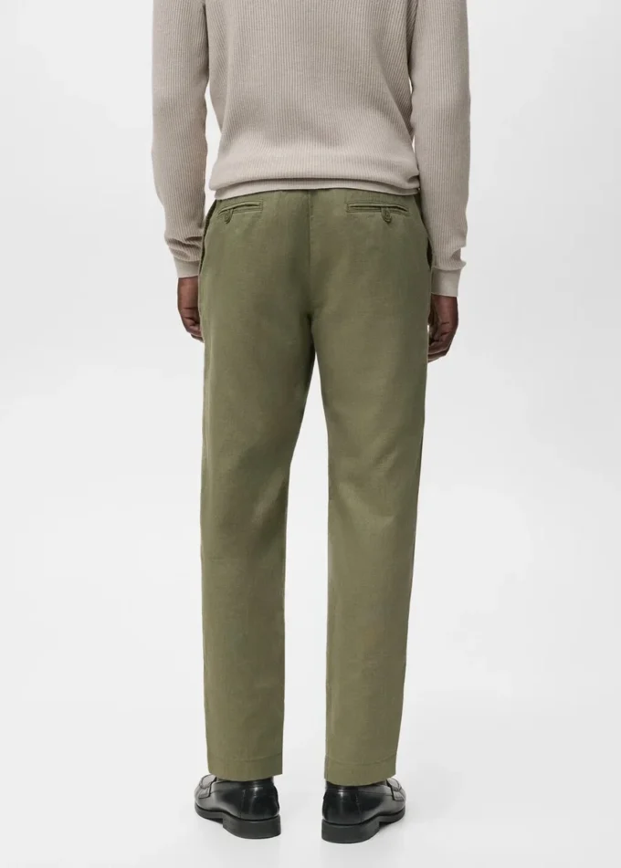 Spodnie o dopasowanym kroju z sznurkiem Spodnie o dopasowanym kroju z sznurkiem